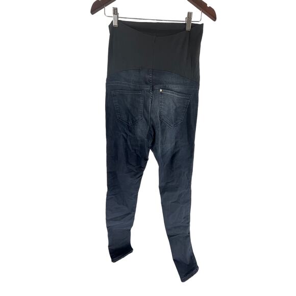 H&M Maternity Dark Wash Blue Stretch Denim Super Skinny Jeans Women's Size 6 - Picture 6 of 7